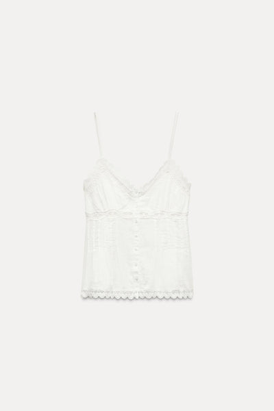 Liza | Embroidered Star Top
