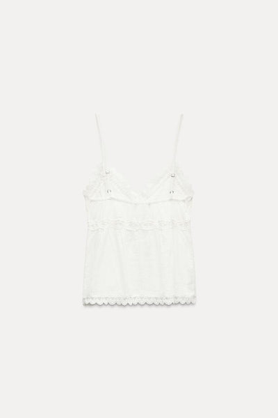 Liza | Embroidered Star Top