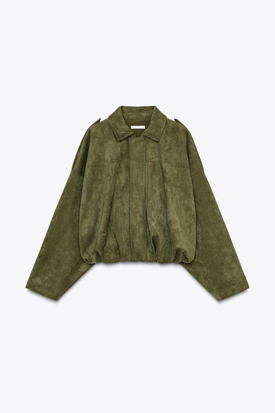 Sienna Suede Bomber