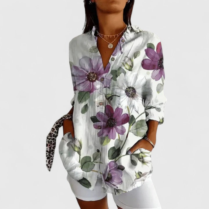 Clara | Elegant Floral Blouse