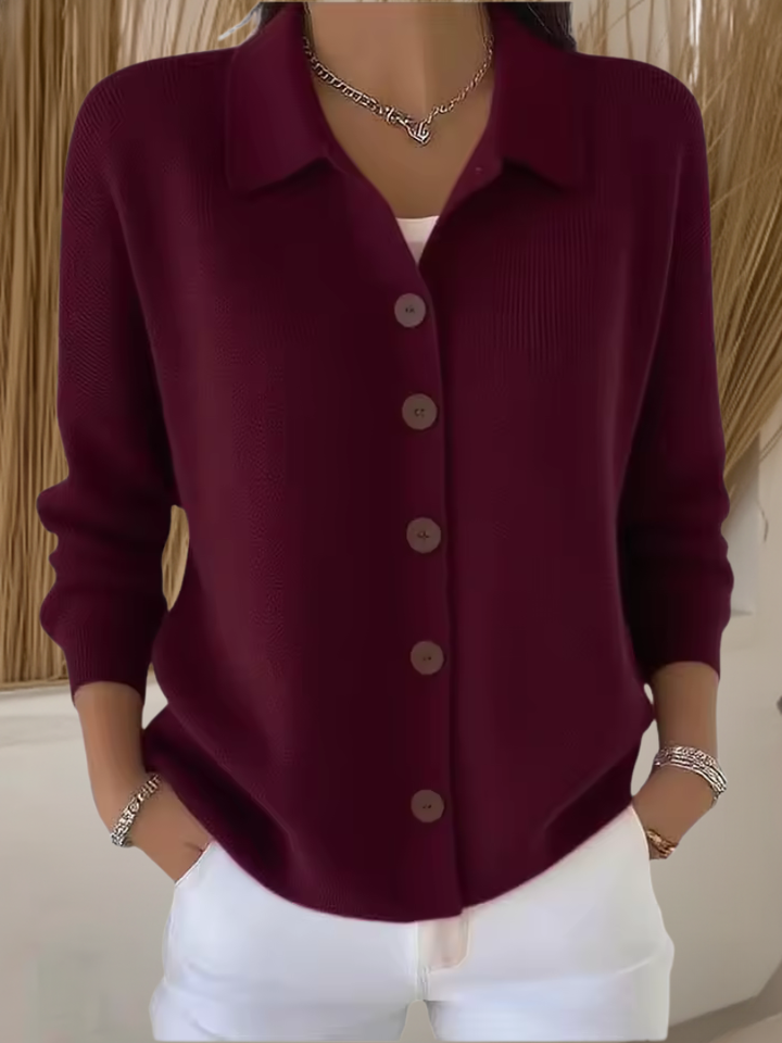 Hanelie™ | Cozy Button Knit Sweater