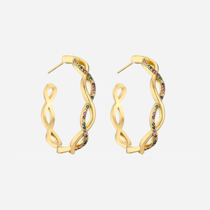 Clara | Wave Earrings 18K Gold