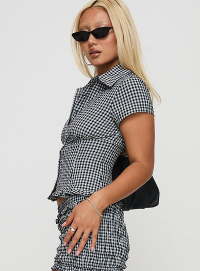 Lisa | Gingham Blouse