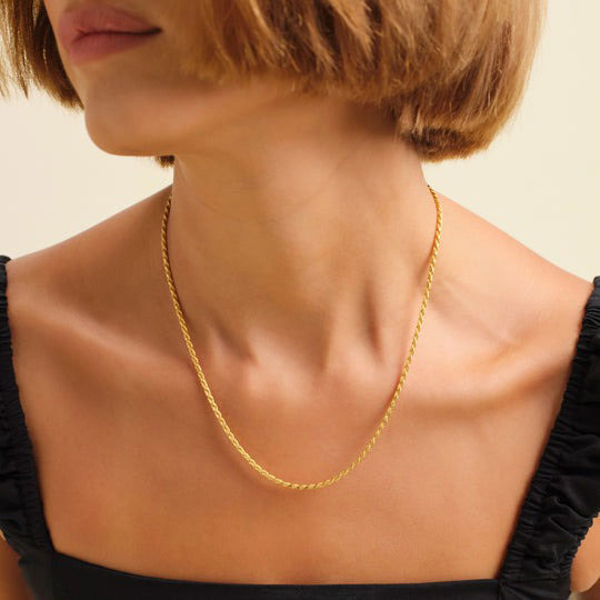 Clara | Rope Chain 18K Gold