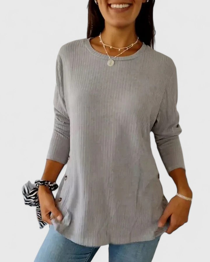 Clara | Elegant Crew Top