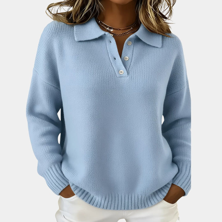Olivia | Knit Polo Sweater