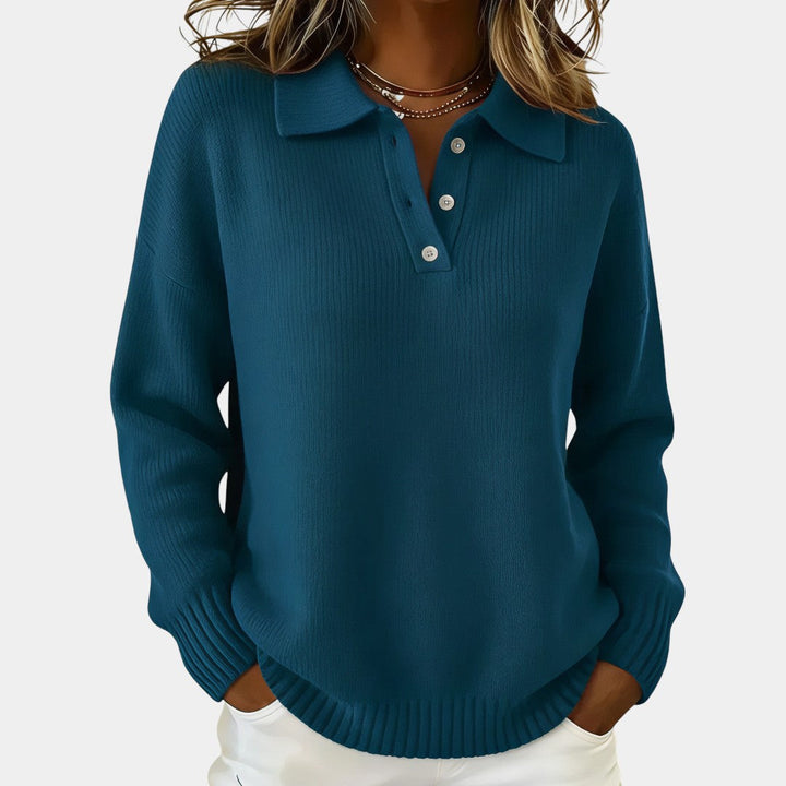 Olivia | Knit Polo Sweater
