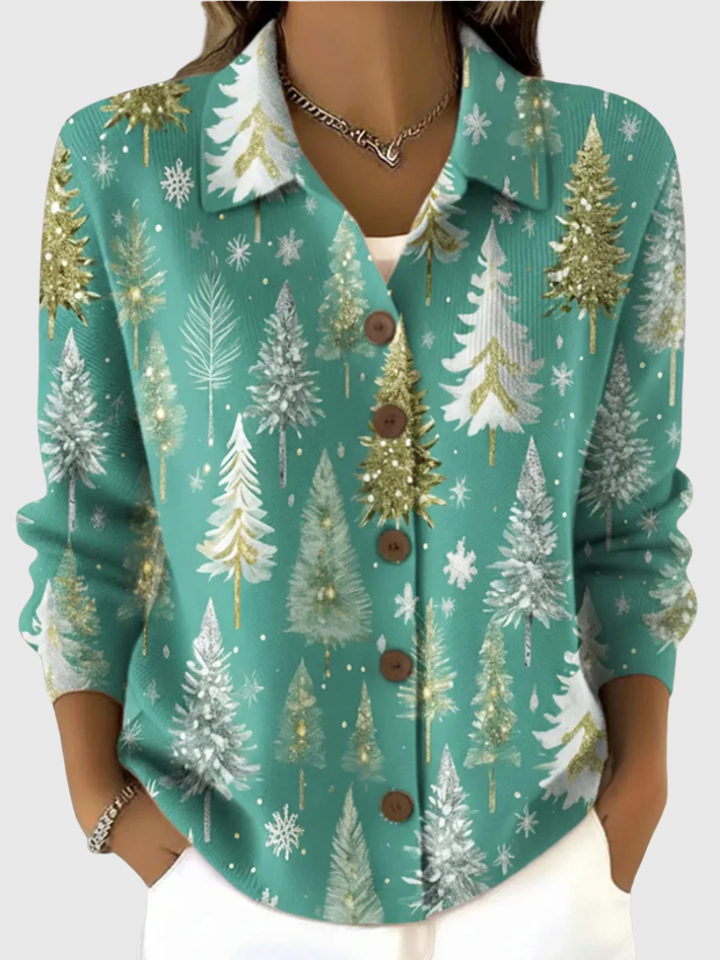 Savinna™ | Festive Christmas Tree Cardigan