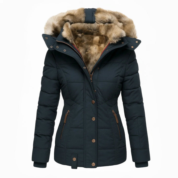 Valenne™ | Warm fur-lined winter coat