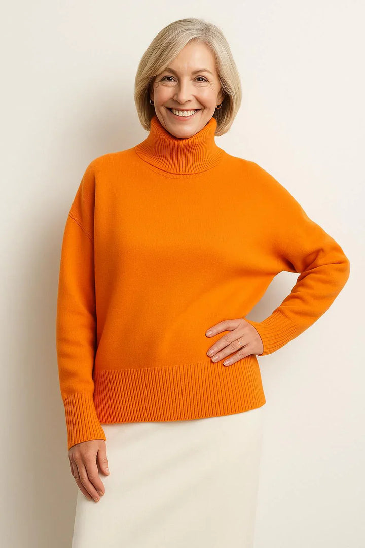 Cittra – Oversized Ribbed Turtleneck Sweater
