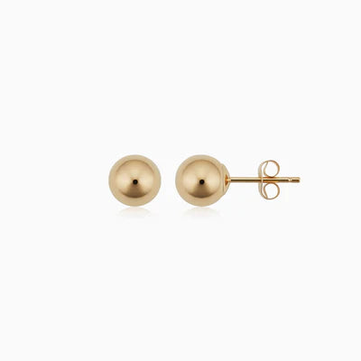 Clara | Round Earrings 18K Gold