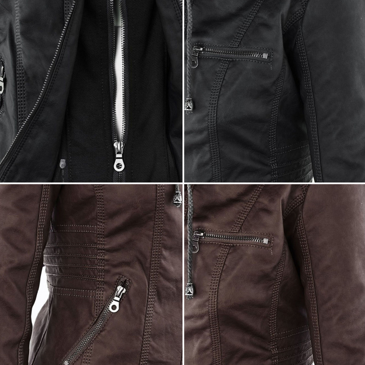 Monika | Robust and Elegant Leather Jacket