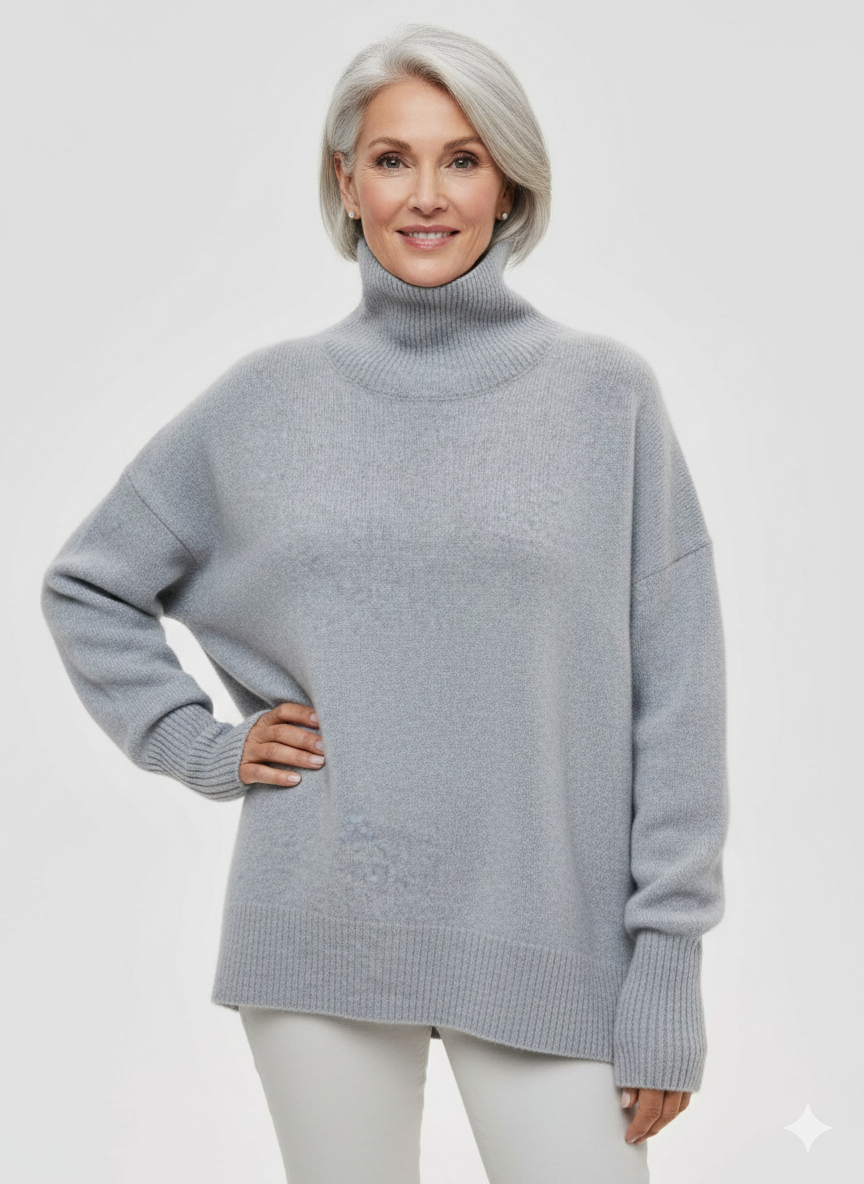 Cittra – Oversized Ribbed Turtleneck Sweater