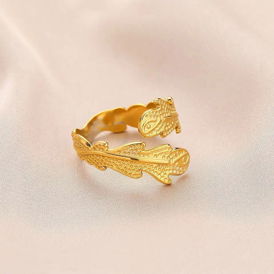 Clara | Coral Ring 18K Gold