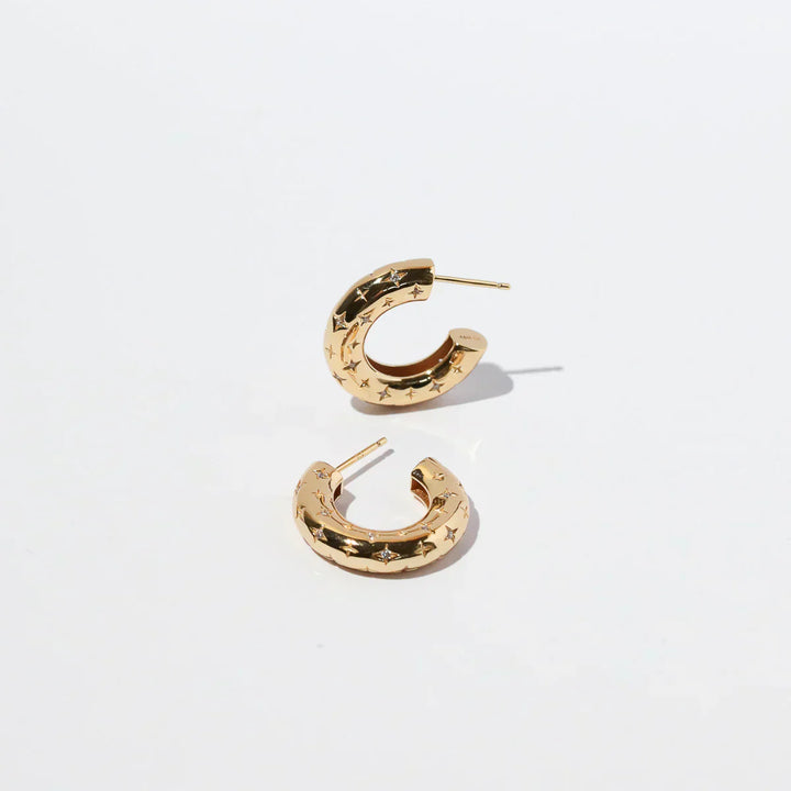 Clara | Star Earrings 18k Gold