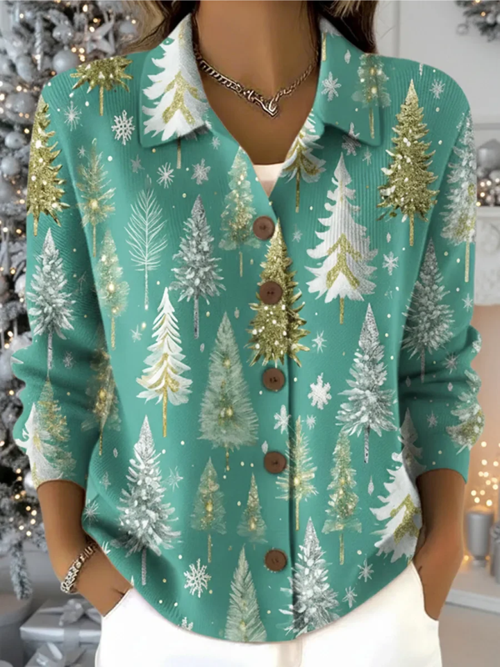 Savinna™ | Festive Christmas Tree Cardigan