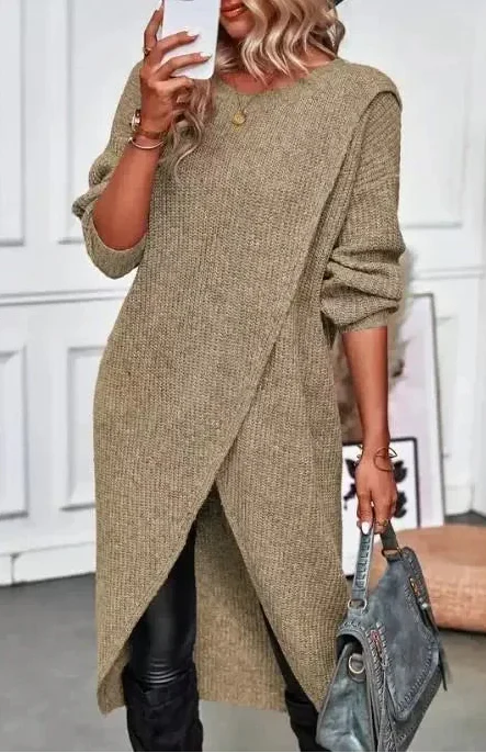 Aurelia – SoftTouch Wrap Sweater Dress