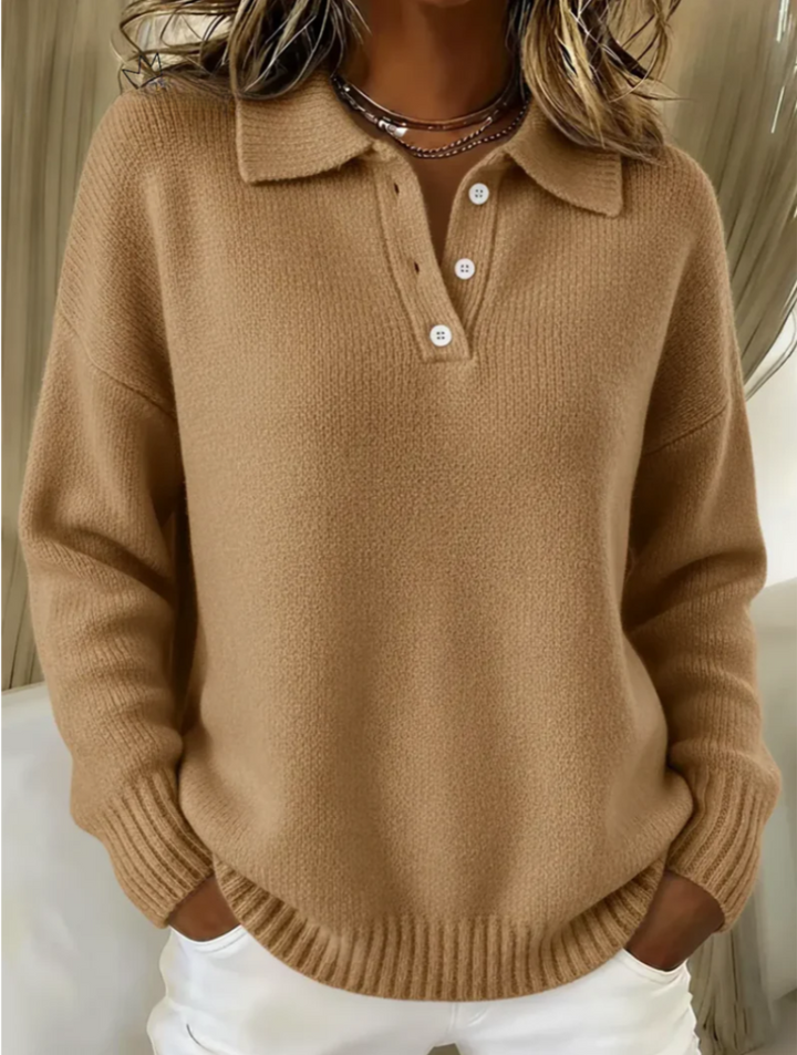 Healen - Knitted Polo Sweater