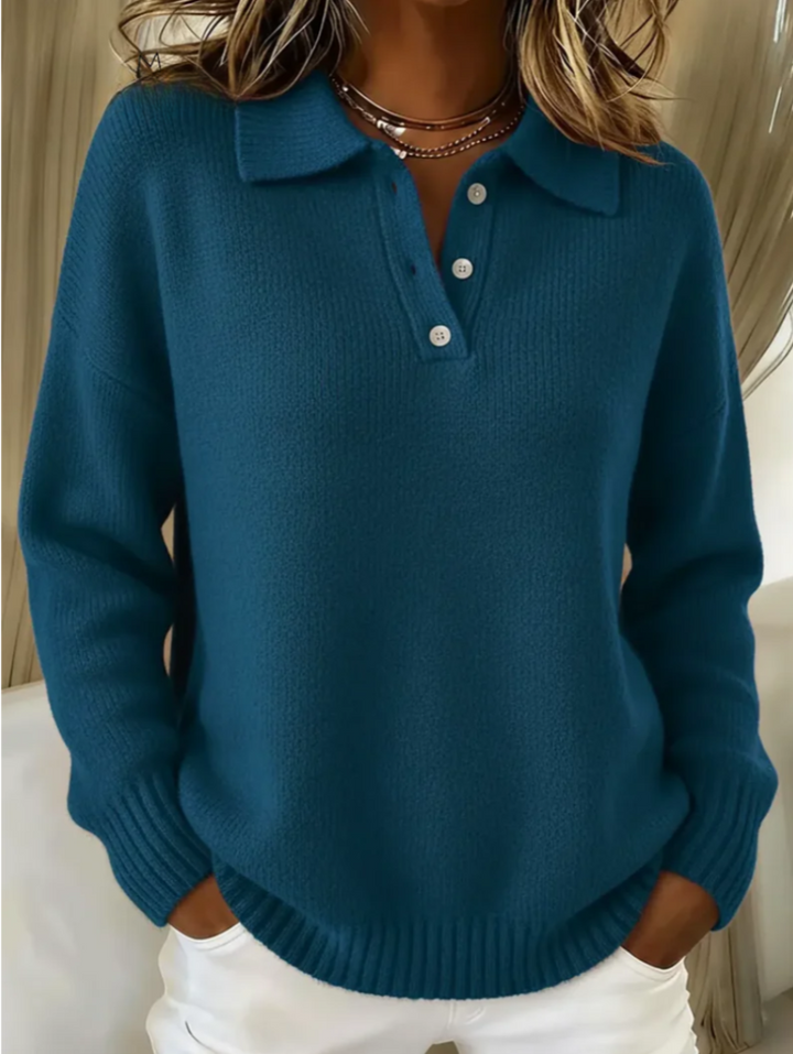 Healen - Knitted Polo Sweater