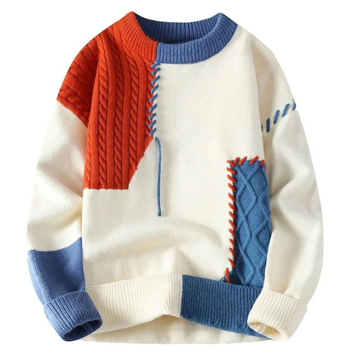 Elowen | Cozy Patchwork Sweater