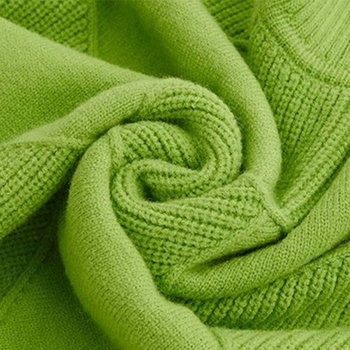 Averly | Textured Turtleneck Knit Sweater