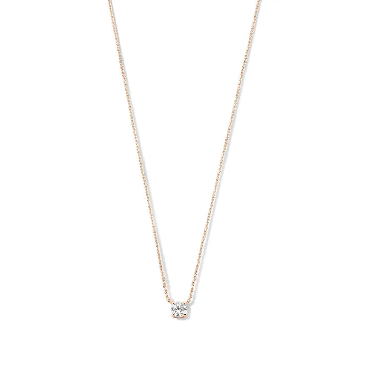 Clara | Moissanite Stone Necklace 14k Gold