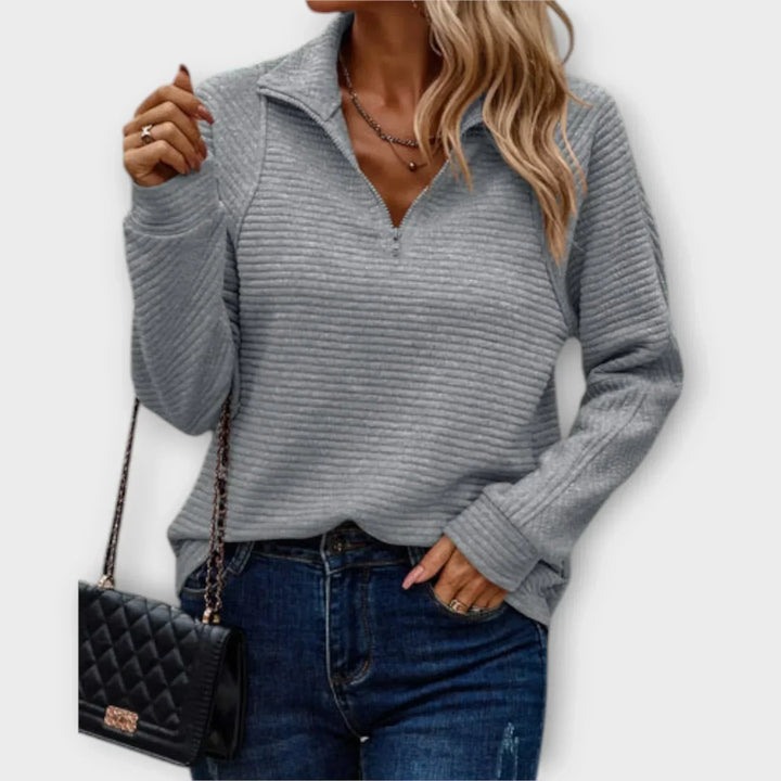 Teresa | Comfortable Half-Zip Sweater