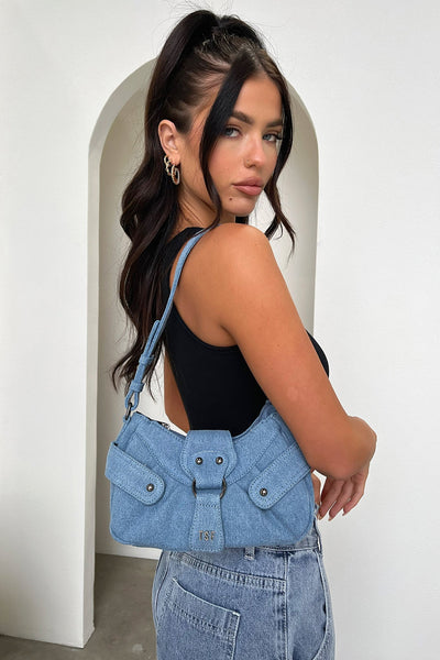 Nevaeh Shoulder Bag - Denim