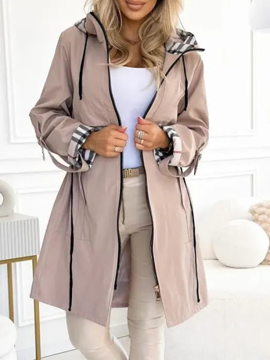 NATALIE™ | WOMEN'S COAT WITH FRONT ZIP AND MODERN DESIGN