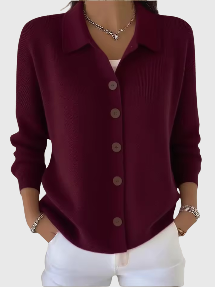 Hanelie™ | Cozy Button Knit Sweater