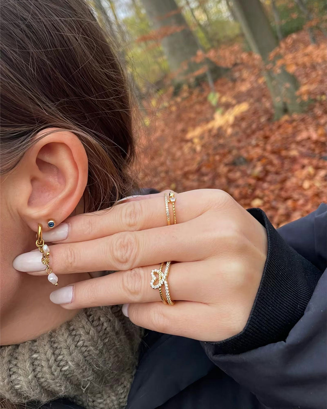 Clara | Sunburst Earrings 18K Gold